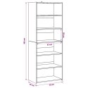 VidaXL Bufet Dąb artisan 70 x 41 x 185 cm Drewno inżynieryjne