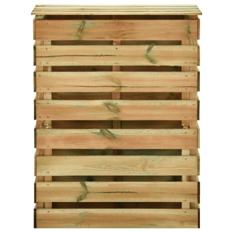 VidaXL Listwowy komposter ogrodowy 2 pcs zielony 110 x 58 x 113 cm