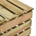 VidaXL Listwowy komposter ogrodowy 2 pcs zielony 110 x 58 x 113 cm