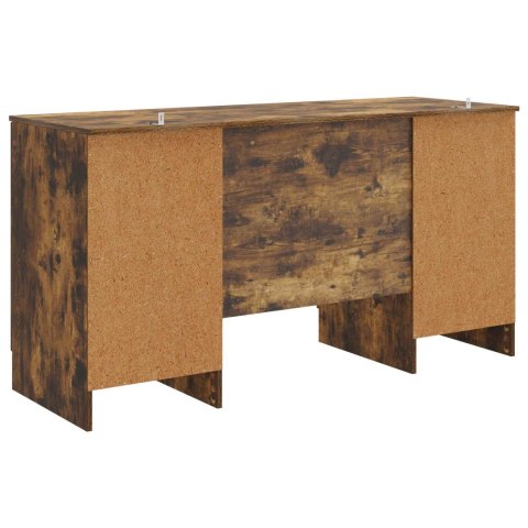 VidaXL Biurko Dąb wędzony 142,5 x 50 x 75 cm Drewno inżynieryjne
