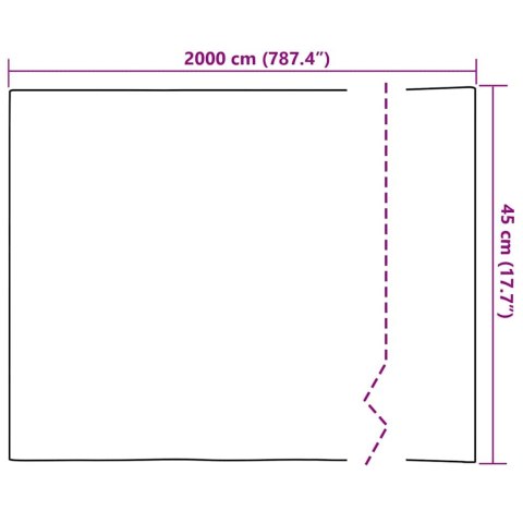 VidaXL Statyczna folia okienna Biały matowy 45 x 2000 cm PVC