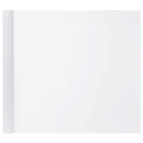 VidaXL Statyczna folia okienna Biały matowy 45 x 500 cm PVC