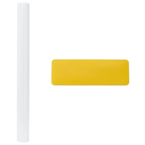 VidaXL Statyczna folia okienna Biały matowy 45 x 500 cm PVC