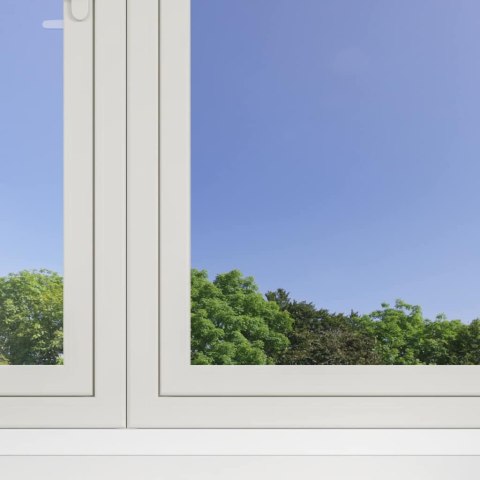 VidaXL Statyczna refleksyjna folia okienna solarna srebrny PVC