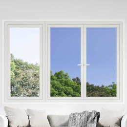 VidaXL Statyczna refleksyjna folia okienna solarna srebrny PVC