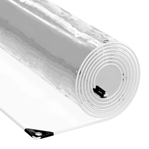 VidaXL Osłona na rośliny przezroczysty 8 x 8 m PVC