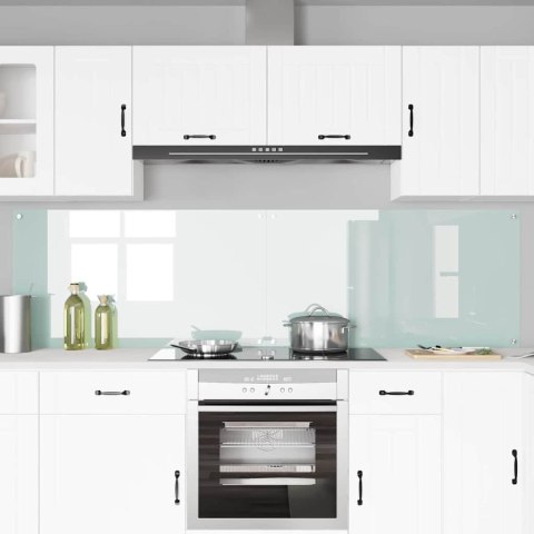 VidaXL Panel kuchenny 2 szt. Biały 110 x 60 cm szkło hartowane