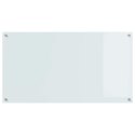 VidaXL Panel kuchenny 2 szt. Biały 110 x 60 cm szkło hartowane