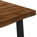 VidaXL Stół jadalny z naturalną krawędzią 160 x 70 x 75 cm naturalny