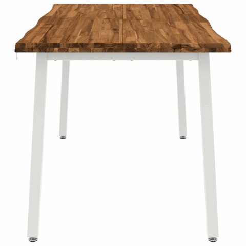 VidaXL Stół jadalny z naturalną krawędzią 160 x 70 x 75 cm naturalny