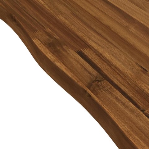 VidaXL Stół jadalny z naturalną krawędzią 160 x 70 x 75 cm naturalny