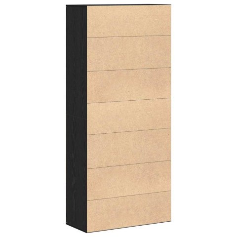 VidaXL Wysoka szafa 80 x 35 x 180 cm Drewno inżynieryjne Czarny dąb