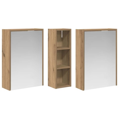 VidaXL Zestaw Szafek Łazienkowych 3 szt. 106 x 16 x 62,5 cm