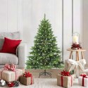 VidaXL Sztuczna choinka z 150 diodami LED Zielony 120 cm PE i PVC