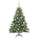 VidaXL Sztuczna choinka z 150 diodami LED Zielony 120 cm PE i PVC
