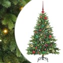 VidaXL Sztuczna choinka z 150 diodami LED Zielony 120 cm PE i PVC