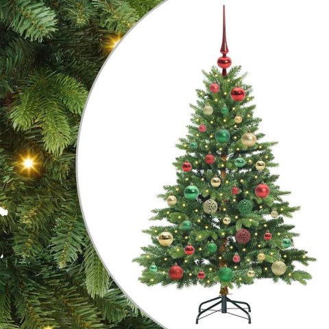 VidaXL Sztuczna choinka z 150 diodami LED Zielony 120 cm PE i PVC