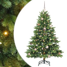 VidaXL Sztuczna choinka z 150 diodami LED Zielony 150 cm PE i PVC