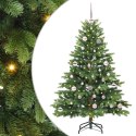 VidaXL Sztuczna choinka z 150 diodami LED Zielony 150 cm PE i PVC