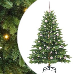 VidaXL Sztuczna choinka z 150 diodami LED Zielony 150 cm PE i PVC