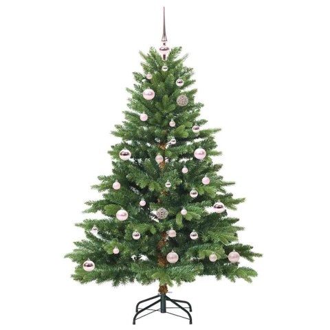 VidaXL Sztuczna choinka z 150 diodami LED Zielony 150 cm PE i PVC
