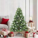 VidaXL Sztuczna choinka z 150 diodami LED Zielony 150 cm PE i PVC