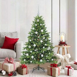 VidaXL Sztuczna choinka z 150 diodami LED Zielony 150 cm PE i PVC