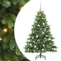 VidaXL Sztuczna choinka z 150 diodami LED Zielony 150 cm PE i PVC