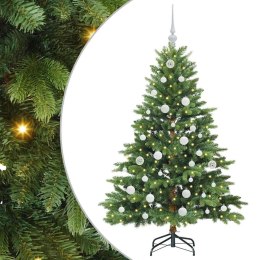 VidaXL Sztuczna choinka z 150 diodami LED Zielony 150 cm PE i PVC