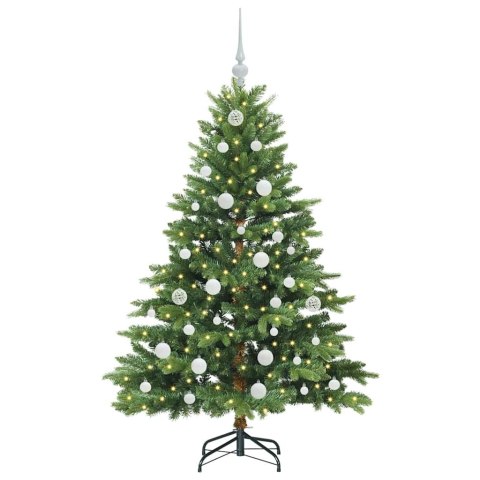VidaXL Sztuczna choinka z 150 diodami LED Zielony 150 cm PE i PVC