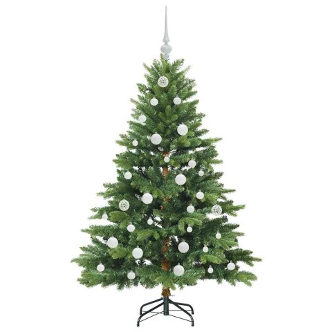 VidaXL Sztuczna choinka z 150 diodami LED Zielony 150 cm PE i PVC