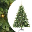 VidaXL Sztuczna choinka z 150 diodami LED Zielony 150 cm PE i PVC