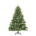 VidaXL Sztuczna choinka z 150 diodami LED Zielony 150 cm PE i PVC
