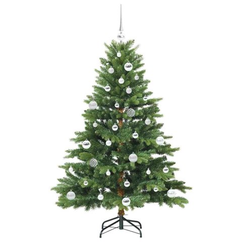 VidaXL Sztuczna choinka z 150 diodami LED Zielony 150 cm PE i PVC