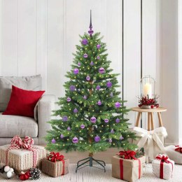 VidaXL Sztuczna choinka z 150 diodami LED Zielony 150 cm PE i PVC