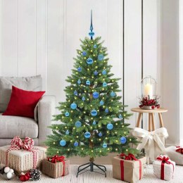 VidaXL Sztuczna choinka z 150 diodami LED Zielony 150 cm PE i PVC