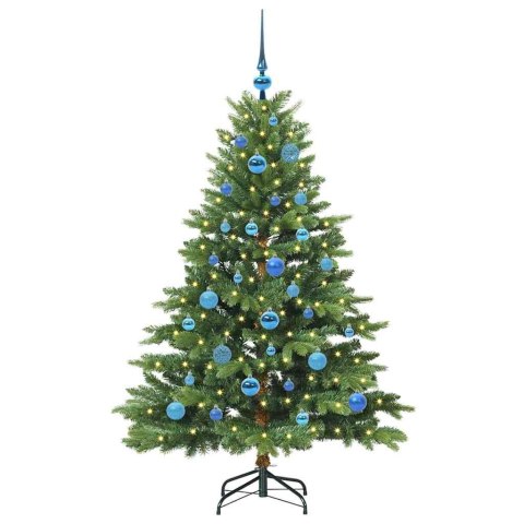 VidaXL Sztuczna choinka z 150 diodami LED Zielony 150 cm PE i PVC