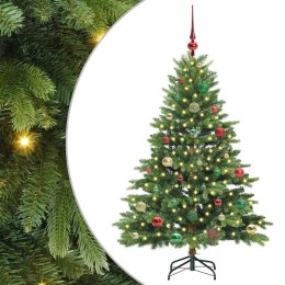 VidaXL Sztuczna choinka z 150 diodami LED Zielony 150 cm PE i PVC