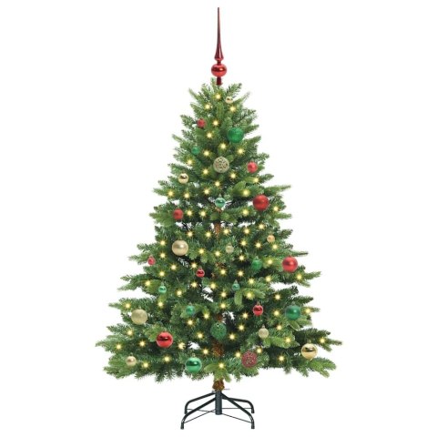VidaXL Sztuczna choinka z 150 diodami LED Zielony 150 cm PE i PVC