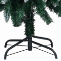 VidaXL Sztuczna choinka z podstawą Zielony 150 cm PVC i Stal i Plastik