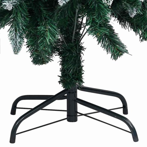 VidaXL Sztuczna choinka z podstawą Zielony 150 cm PVC i Stal i Plastik