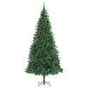 VidaXL Sztuczna choinka z podstawą Zielony 300 cm PVC, Metal i Plastik