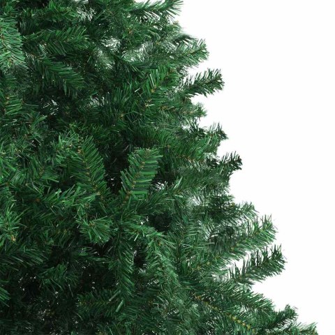 VidaXL Sztuczna choinka z podstawą Zielony 300 cm PVC, Metal i Plastik