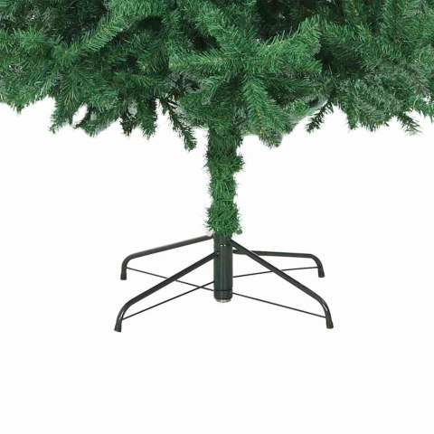 VidaXL Sztuczna choinka z podstawą Zielony 300 cm PVC, Metal i Plastik