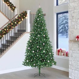 VidaXL Sztuczna choinka z podstawą Zielony 300 cm PVC, Metal i Plastik