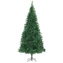 VidaXL Sztuczna choinka z podstawą Zielony 300 cm PVC, Metal i Plastik