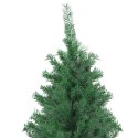 VidaXL Sztuczna choinka z podstawą Zielony 300 cm PVC, Metal i Plastik