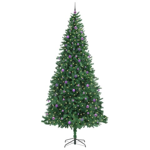SZTUCZNA CHOINKA Z PODSTAWĄ ZIELONY 300 CM PVC, METAL I PLASTIK