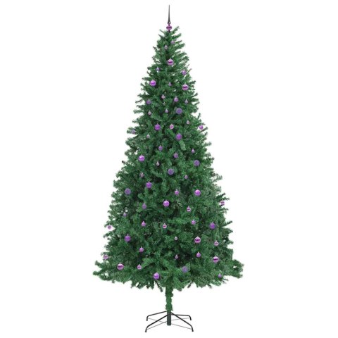 SZTUCZNA CHOINKA Z PODSTAWĄ ZIELONY 300 CM PVC, METAL I PLASTIK