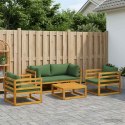 VidaXL 5-częściowy zestaw wypoczynkowy do ogrodu modularny naturalny